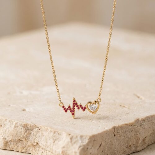 The Crimson Pulse Necklace