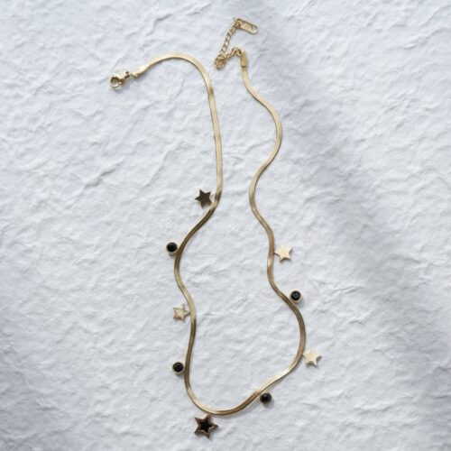The Starry Herringbone Necklace