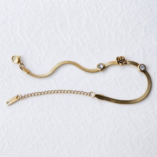 Glowing Rose Station Bracelet