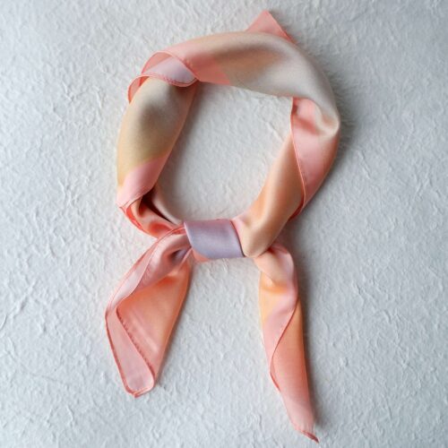 Pastel Ombré Silky Square Scarf plaster background