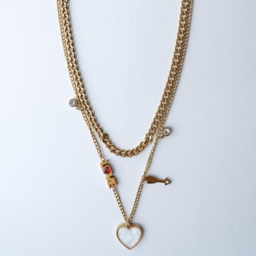 Cupid's Strike Layered Curb Chain