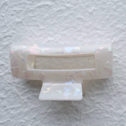 Iridescent Rectangular Frame Claw
