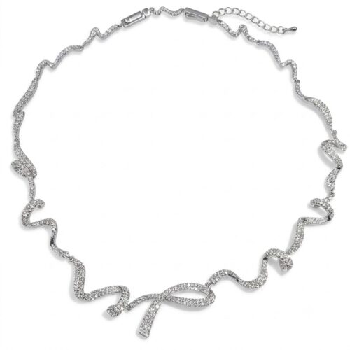 Infinity Twist Diamond Necklace