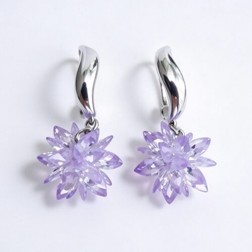 Purple Crystal Ice Flower Drops